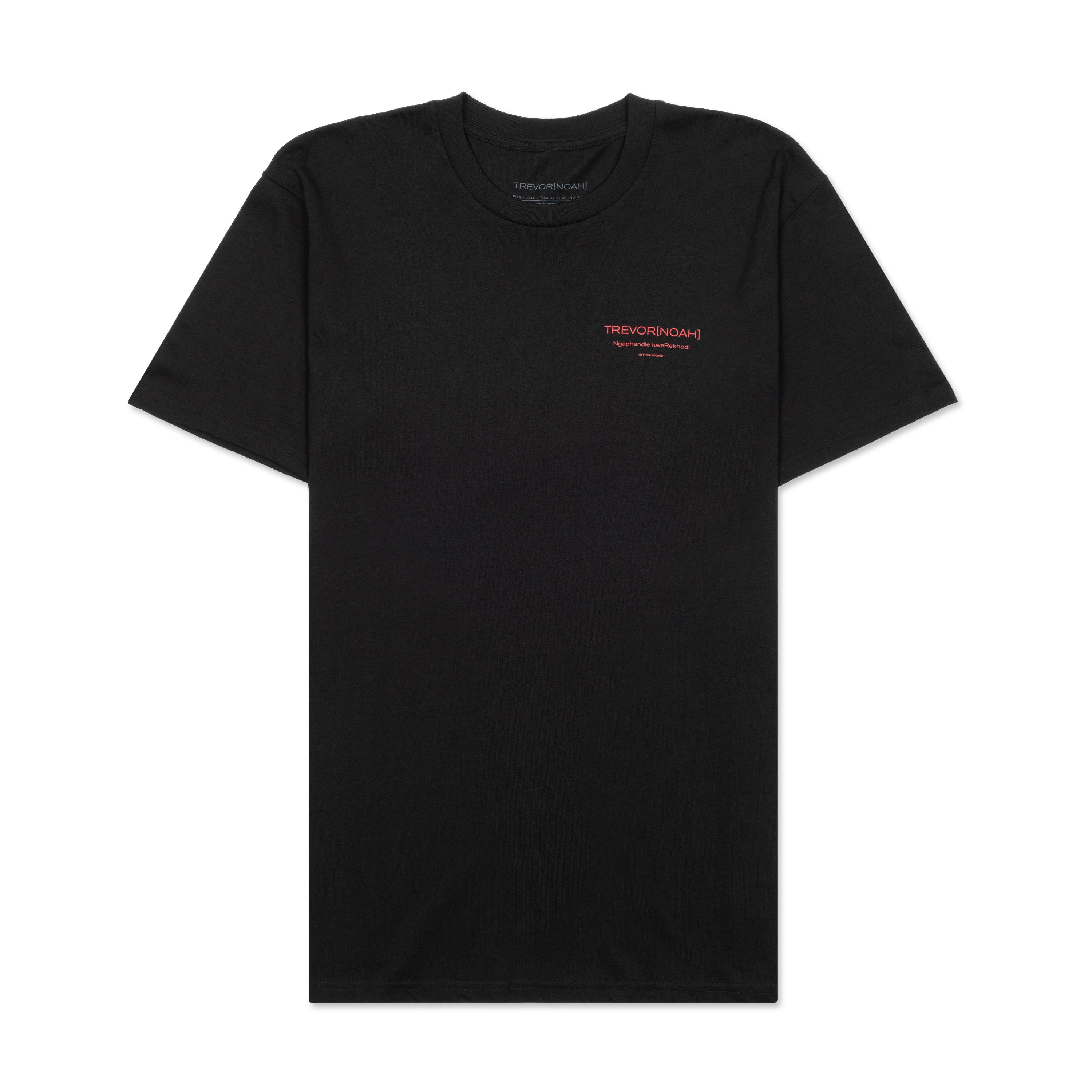Off The Record Tour Date Tee - Black