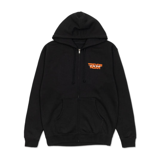 Off The Record Zip Up Hoodie - Black