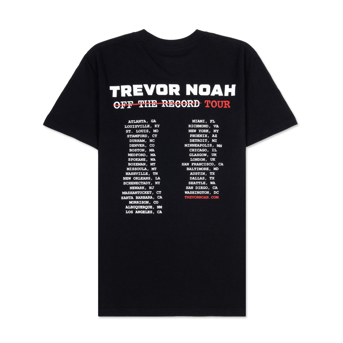 Off the Record US Tour Dates Tee