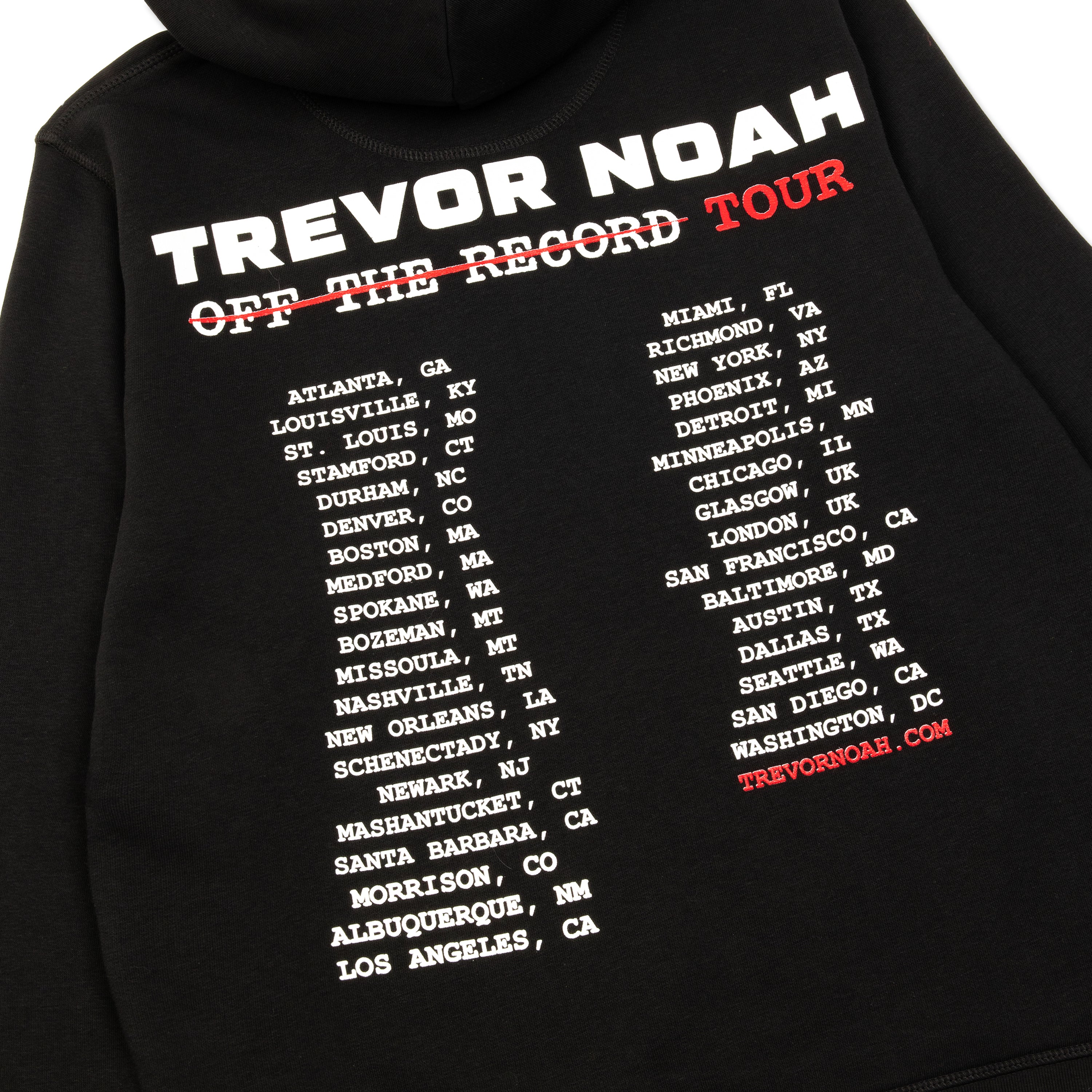 Off the Record US Tour Dates Hoodie